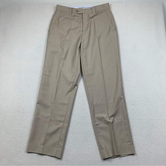 Giorgio‎ Fiorelli Pants 32x30 Superlux Super Fine 150 Flat Front Polyester Blend - Picture 1 of 7